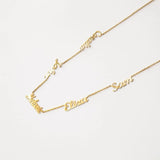 Family Personalized Name Necklace Stainless Steel Jewelry Gift