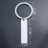 Music Code Keychain Stainless Steel Personalized Engraved Key Ring Gift