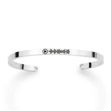 Personalized Music Code Stainless Steel Bracelet