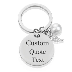 Music Code QR Keychain - Personalized Stainless Steel Engraving
