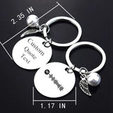 Music Code QR Keychain - Personalized Stainless Steel Engraving