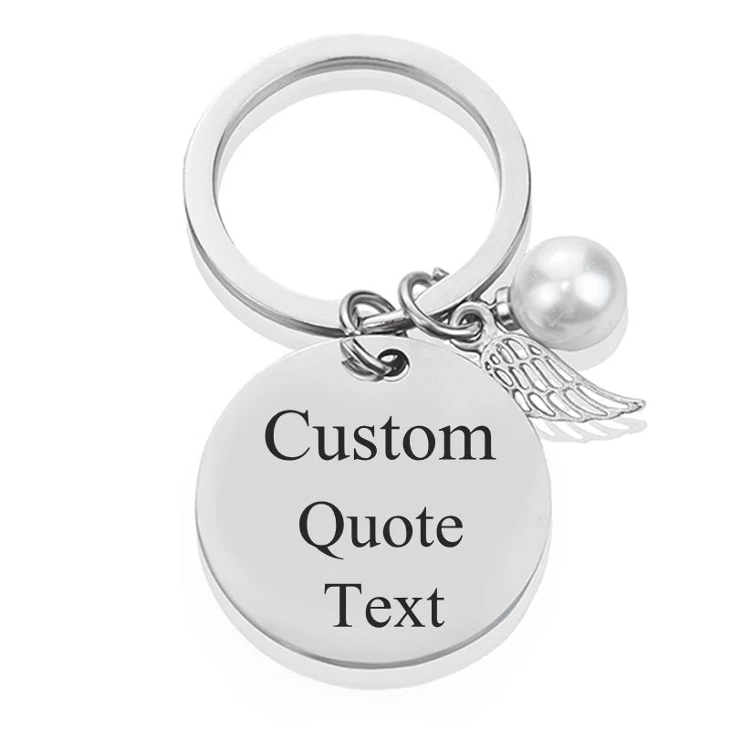 Music Code QR Keychain - Personalized Stainless Steel Engraving