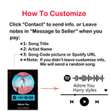 Music Code QR Keychain - Personalized Stainless Steel Engraving