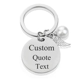 Music Code QR Keychain - Personalized Stainless Steel Engraving