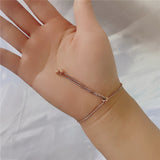 Adjustable Stretch Bracelet Personalized Letter Arabic Infinity Bracel