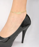 Custom Stainless Anklet - Personalized Name Anklet
