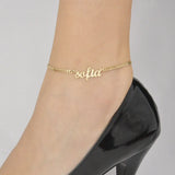 Custom Stainless Anklet - Personalized Name Anklet