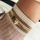 Personalized Name Anklet, Stainless Steel Beach Jewelry