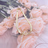 Personalized Snake Chain Anklet Jewelry