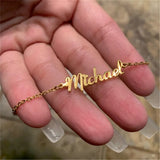 Custom Name Anklet Stainless Steel Foot Chain