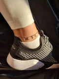 Stainless Steel Anklet Chain Letter Gift