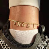 Stainless Steel Anklet Chain Letter Gift