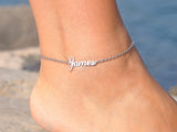 Personalized Stainless Steel Name Anklet by NOKMIT