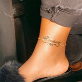 Stainless Steel Anklet with Crown Heart Foot Bracelet