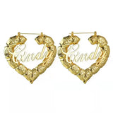 Bamboo Style Circle Earring Stainless Steel Large Hoop Earring for Women