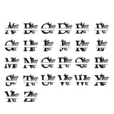 Butterfly Letters Name Bangle Necklace for Women Girl Jewelry