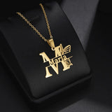 Butterfly Letters Name Bangle Necklace for Women Girl Jewelry