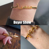 Personalized Name Bangle Bracelet for Women Children
