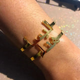 Personalized Name Bangle Bracelet for Women Children