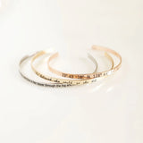 Custom Name Bangle Bracelet Stainless Steel Open Cuff Adjustable Women Jewelry