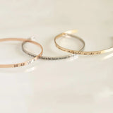 Custom Name Bangle Bracelet Stainless Steel Open Cuff Adjustable Women Jewelry