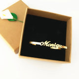 Stainless Steel Name Bangle Bracelet for Women Men