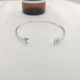 Name Bangle Letter Bracelet Initial Personalized Cuff Bangles Bracelets