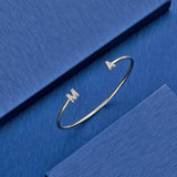 Name Bangle Letter Bracelet Initial Personalized Cuff Bangles Bracelets