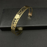 Personalized Stainless Steel Name Bangle Bracelet
