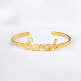 Personalized Name Bangle Stainless Steel Bracelet Jewelry