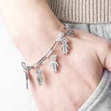 Personalized Name Pendant Bracelet Stainless Steel Gift
