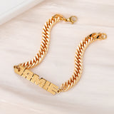Name Bracelet Double Plated Stainless Steel Jewelry