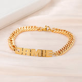 Name Bracelet Double Plated Stainless Steel Jewelry