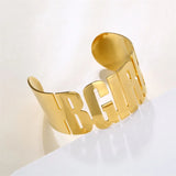 Personalized Stainless Steel Name Bracelet Bangle Jewelry