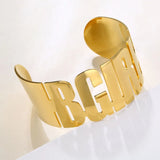 Personalized Stainless Steel Name Bracelet Bangle Jewelry