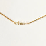 Personalized Name Bracelet - Script Nameplate - Custom Gift