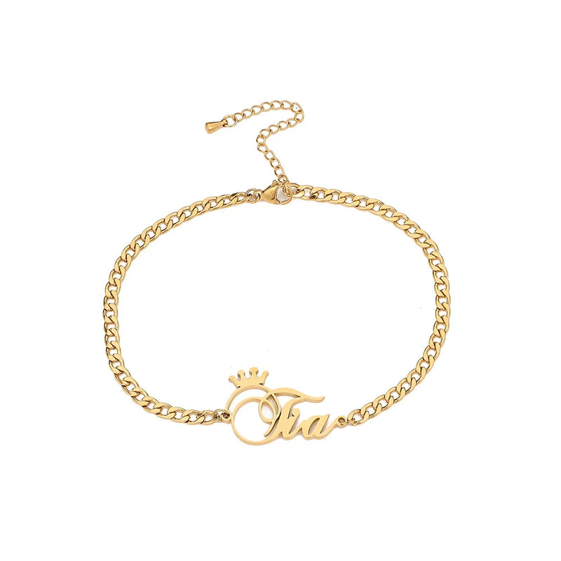 Personality Name Bracelet Chain for Women Christmas