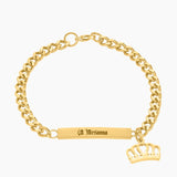 Engraved Name Baby Bracelet Stainless Steel Adjustable Kids Jewelry