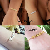 Old English Name Bracelet For Women BFF
