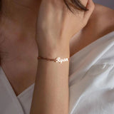 Name Bracelet Cuban Chain Stainless Steel Bracelet For Women Men