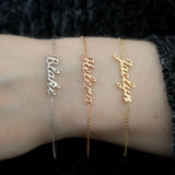 Custom Handwriting Name Bracelet Personalized Gift Women