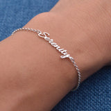 Custom Name Jewelry-Stainless Personalized Name Bracelet-Mother's Gift