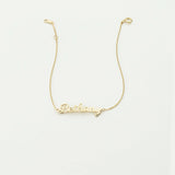 Custom Script Name Bracelet-Stainless Steel Nameplate Bracelet