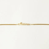 Initials Monogram Bracelet Cuban Chain Personalized Name Jewelry
