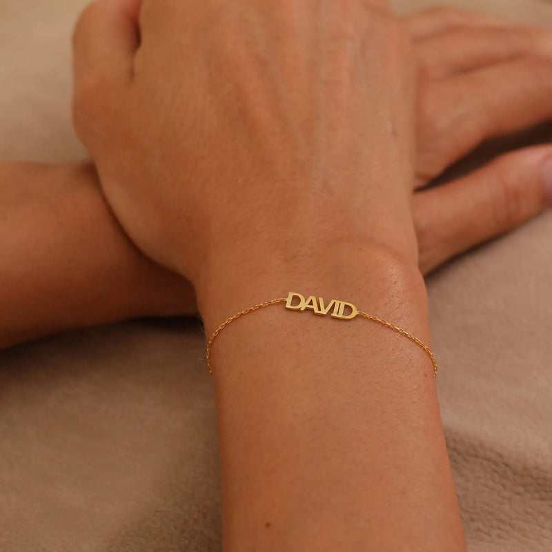 Name Bracelet, Personalized Name Jewelry, Stainless Steel Gift