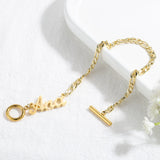 Personalized Name Bracelet Stainless Steel Charms Jewelry