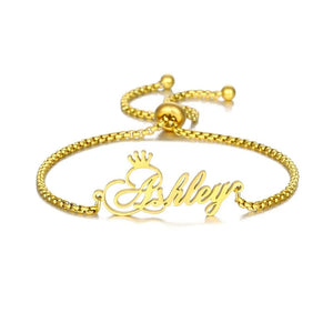 Name Bracelet Stainless Steel Nameplate Bangles Personalized Gift