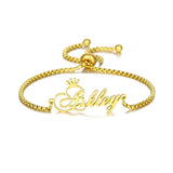 Name Bracelet Stainless Steel Nameplate Bangles Personalized Gift