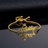 Name Bracelet Stainless Steel Nameplate Bangles Personalized Gift