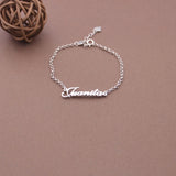 Personalized Name Bracelet-Handmade Letter Bracelet-Dainty Nameplate Bracelet